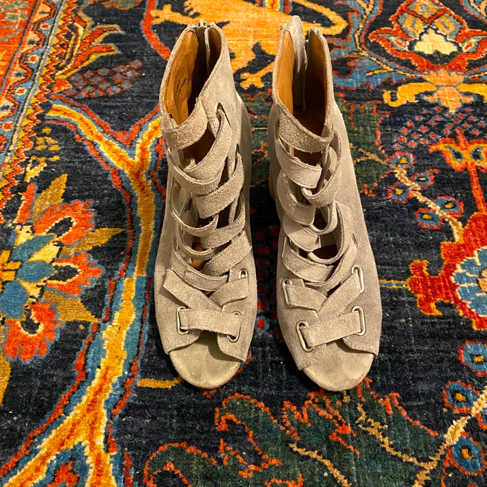 Suede Jeffery Campbell heels
